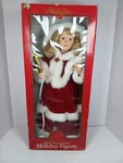 Christmas Telco Motion-ettes 24" Deluxe Animated Holiday Figure Vintage Red 1997. Fixed Price $105.99.