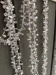 Kurt Adler (4) Strands 9' Holiday Garland White Iridescent Beaded Nwt Christmas. Fixed Price $22.00.