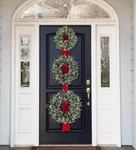 National Tree Company 3-WREATH Christmas Holiday Decoration W/ Pre Lit Lights. Fixed Price $79.99.