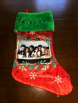 Friends Tv Show Red & Green Soft Plush Matthew Perry Holiday Christmas Stocking. Fixed Price $15.00.