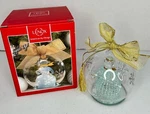 Lenox Christmas Ornament Glass Wonder Ball Snowman Lit 4.75" Color Changing Box. Fixed Price $14.99.