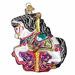 Old World Christmas Glass Blown Ornament, Carousel Horse (with Owc Gift Box). Fixed Price $15.29.