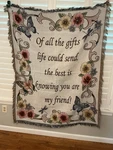 Beautiful My Friend Throw Blanket Collections Grannycore. Fixed Price $32.99.