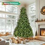 Artificial Christmas Tree 2231 Branch Tips Metal Stand Hinged Structure Party. Fixed Price $209.89.