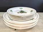 Tienshan Holiday Hostess Christmas Plate Set Of 8 Dishes 4 Salad & Dinner Nos!. Fixed Price $44.99.