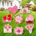 Arosche Mothers Day Yard Signs 8PCS With Stakes Outdoor Party Decorations. Fixed Price $19.69.