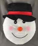 Large 18" Holiday Snowman Head With Hat Hanging Decoration Battery Led Lights. Fixed Price $23.99.