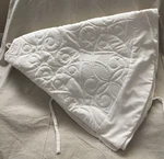 Pottery Barn Scroll Quilted Velvet 60" Christmas Tree Skirt Ivory Nwt. Fixed Price $119.90.