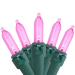 Northlight Set Of 50 Pink Led Mini Christmas 4" Spacing - Green Wire. Fixed Price $17.49.