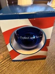 Police Ornament Blue Glass Ball Protect And Serve Christmas. Fixed Price $10.00.