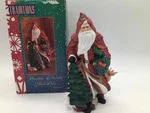 Traditions Porcelain Collectable Santa Claus W/ Woodland Creatures Hand Painted. Fixed Price $22.93.