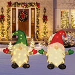 Lighted Christmas Tinsel Gnomes Yard Decorations Outdoor 2 Pack Up Coll.... Fixed Price $56.37.