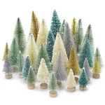 30PCS Bottle Brush Christmas Trees Mini With Wood Base Tab.... Fixed Price $31.98.