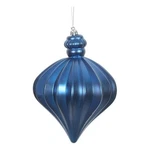 Vickerman Onion Drop Christmas Ornaments With Wired Cap In Matte Blue (set Of 4). Fixed Price $43.45.