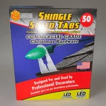 Shingle Tabs Decorator Grade Christmas For Led/incandescent Lights Lot Of 50. Fixed Price $14.95.