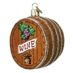 Old World Christmas Wine Barrel Glass Ornament Free Box 32067 New. Fixed Price $18.98.