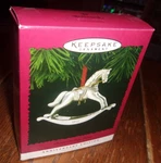 Hallmark - 1995 Pewter Rocking Horse 15TH Anniversary. Fixed Price $8.95.