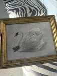 Target Swan Framed Wall Art Threshold Studio Mcgee Christmas Holiday Decor Gold. Fixed Price $43.99.