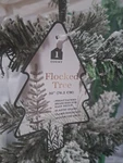 Target Bullseye 30" Pvc Flocked Christmas Tree Tabletop Holiday Decor New Lot. Fixed Price $40.00.