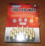 Aurio HM4 Long Life Christmas Light String 100 Led Warmwhite. Fixed Price $14.95.