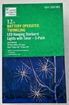 Home Accents Holiday 12" Led Starburst Lights Battery Timer Indoor Outdoor 3PK. Fixed Price $43.98.