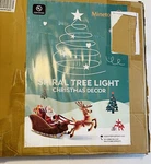 Spiral Christmas Tree With Lights 6 Minetom Star Top. Fixed Price $39.00.