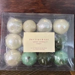 Pottery Barn Green/ivory Sphere Candles 1.5 Round 2 Hr Burn Time Each (bin 1). Fixed Price $19.99.