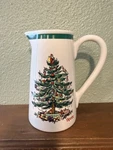 Spode Ceramic Pitcher Christmas Tree Gift 32 Oz Tele-flora 7 Tall. Fixed Price $25.00.