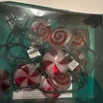 Kurt Adler 10-LIGHT Peppermint Candy Set. Fixed Price $20.00.