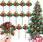 Syhood 12 Set 7.9 Inch Christmas Ball Ornaments On Wired Picks Shatterproof Xmas. Fixed Price $25.99.