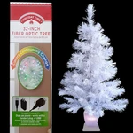 Retro White Fiber Optic Christmas Tree & Lighted Stand / Multicolors Lights. Fixed Price $49.38.