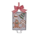 Kurt Adler Gingerbread On Metal Tray Christmas Ornaments Style D2741. Fixed Price $10.48.