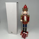 Christmas Wooden Nutcracker 14" Red And Gold King With Scepter By Northlight. Fixed Price $34.95.