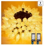 Brightown 2-PACK 100 Led C9 Christmas String Lights 81FT Warm White. Fixed Price $68.00.