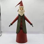 Pier Tin Santa Christmas Tree Topper Table Decor 12" Tall #150/1515. Fixed Price $15.60.