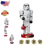 Kurt Adler 10" Star Wars Stormtrooper Nutcracker High-quality Resin Wood Holiday. Fixed Price $111.56.