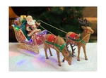 Moments Time Christmas Decor Santa Riding Sleigh With Reindeers, Chri.... Fixed Price $143.80.
