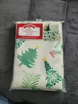 New! Holiday Time/christmas Tree Vinyl Tablecloth/round 70IN. Fixed Price $15.99.