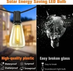 Yescom 11SSL005-50FT-06 48FT. 15 Led Solar String Light Kit Warm White. Fixed Price $40.08.