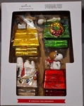 New 2023 Hallmark Set Of 4 Christmas Glass Ornaments Peanuts Snoopy Doghous!. Fixed Price $27.98.