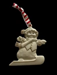 Lenox Xmas Skating Snowman Ornament Merrily Yours Personalized Blank 3.5". Fixed Price $12.00.