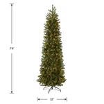 National Tree Company Pre-lit 'feel Real' Artificial Slim Christmas 7.5FT. Fixed Price $259.00.