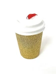 2018 Starbucks Gold Glitter Cup Holiday Christmas Tree Ceramic Ornament New. Fixed Price $5.00.