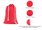 Red Cotton Reusable Produce Muslin Multipurpose Christmas Holiday Sack. Fixed Price $261.95.