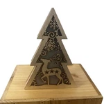 Fabulous Home Led Wooden Christmas Tree Deer Sign With Lights New Tags. Fixed Price $15.95.