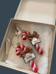 Ganz Legend Of The Xmas Candy Cane Ornaments Kathy & Robert Gift 2.5" $10 Ea.. Fixed Price $10.00.
