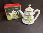 Vintage Christmas Tree Teapot Fine China Holiday Hostess Made Japan. Fixed Price $25.00.