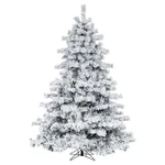Vickerman 78" Alaskan Artificial Christmas Tree With Led Lights In White. Fixed Price $464.23.