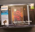 Philips Motion Laser Projector Red Dancing Santa - New!! Christmas. Fixed Price $39.99.