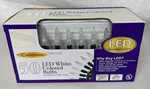 Celebrations 50 Led White Colored Bulbs String Lights New US4. Fixed Price $9.87.